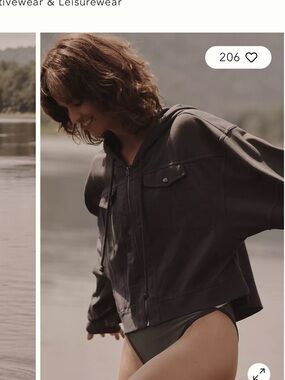 Anthropologie Daily Practice Cropped Grey Jacket